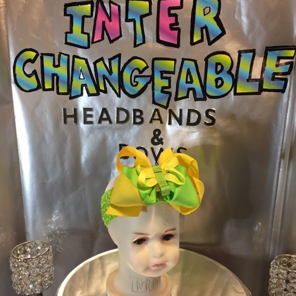 Infants and girls interchangeable headbands & bows